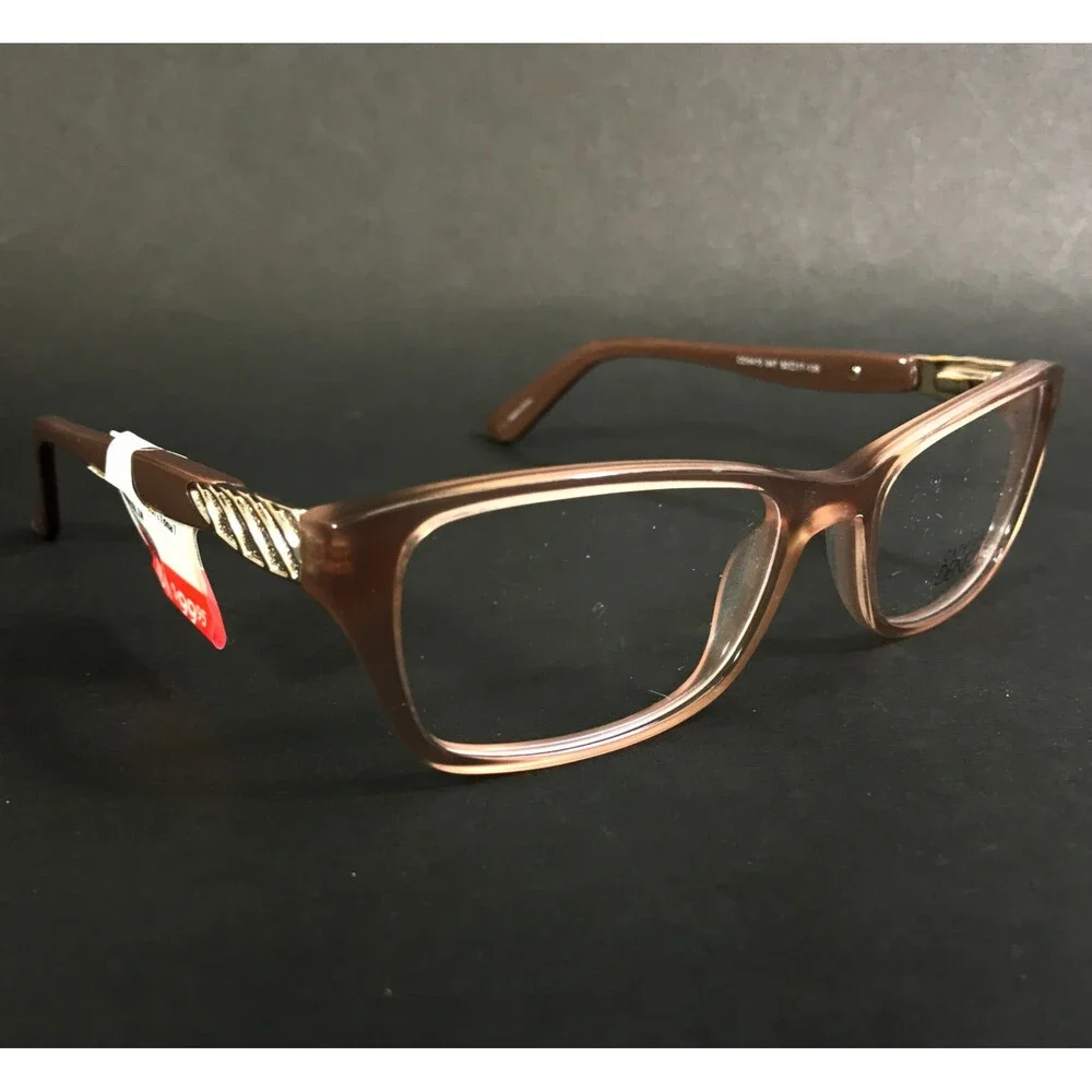 Catherine Deneuve Eyeglasses Frames CD0410 047 Light Brown Cat Eye 52-17-135